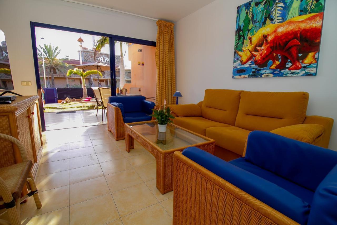 Duplex Meloneras With Free Wifi And Private Garden Villa Luaran gambar